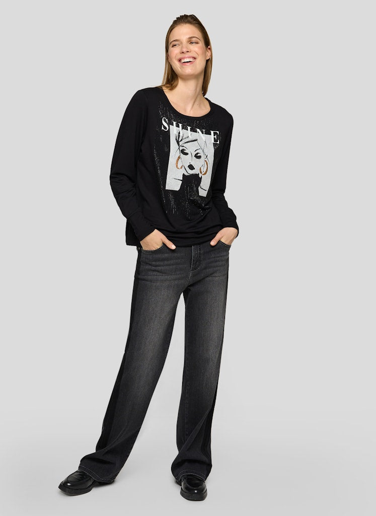 Rabe Damen T-Shirts Schwarz