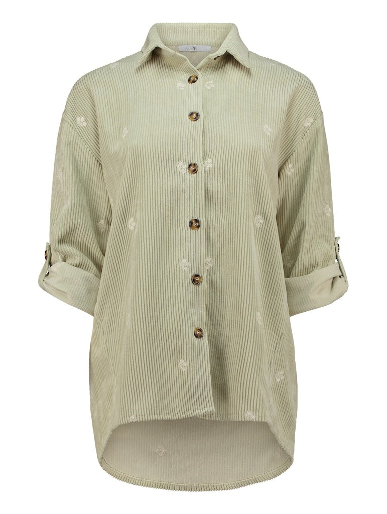 Haily's Damen Blusen Matcha/Offwhite