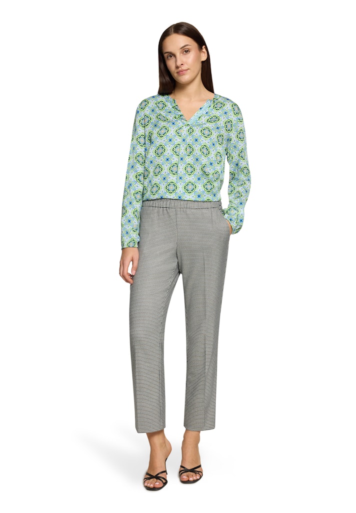 Cartoon Damen Blusen Green/Blue