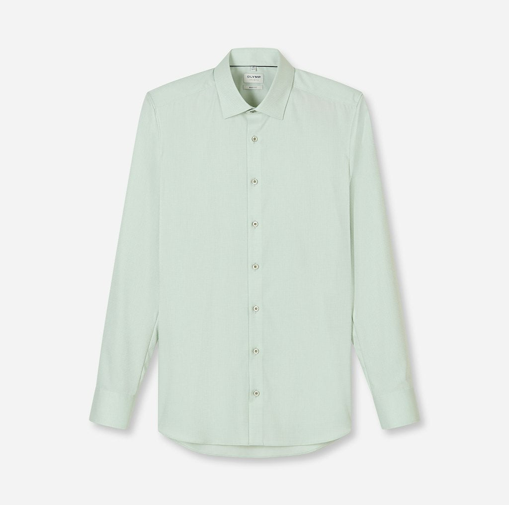 Olymp Herren Hemden lang  Hellgrõn