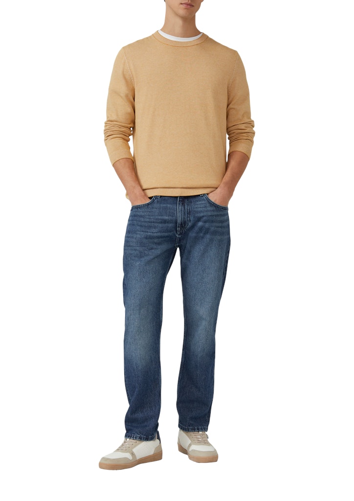 S. Oliver red Herren Pullover Yellow