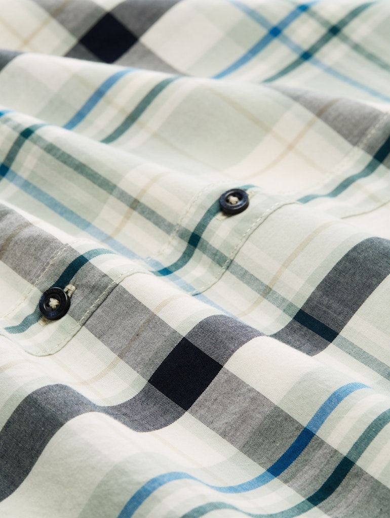 Tom Tailor Herren Hemden lang Soft Green Big