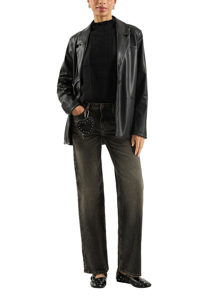 QS by S.Oliver Damen Blusen Grey/Black