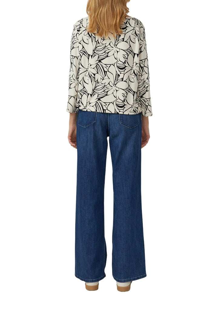 S. Oliver red Damen T-Shirts Grey/Black