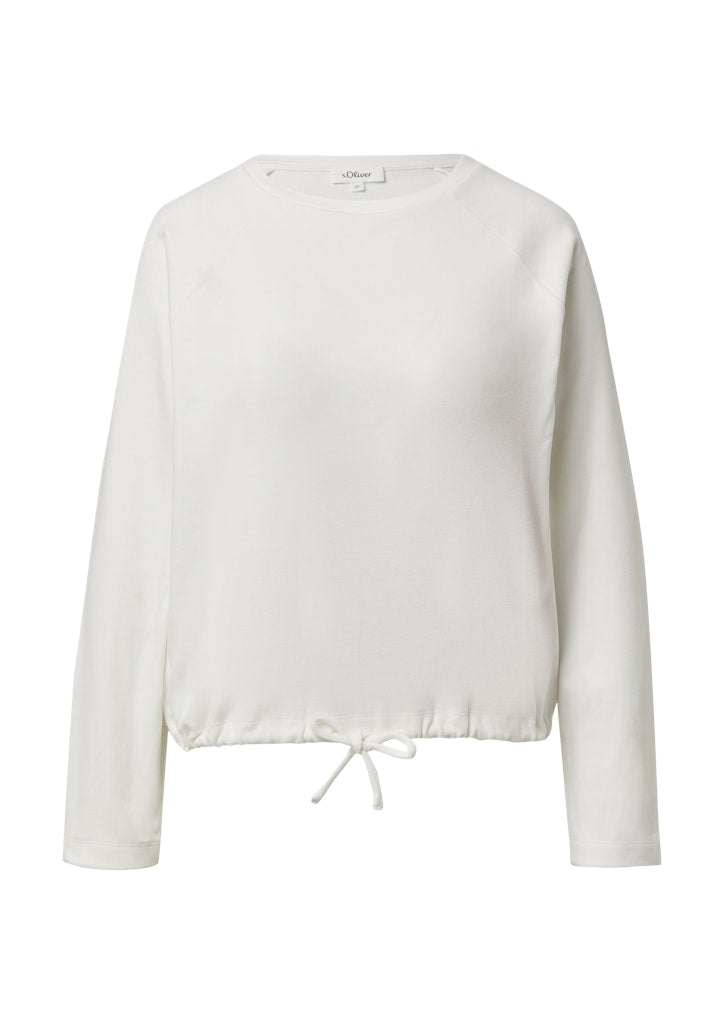 S. Oliver red Damen Sweatshirts White