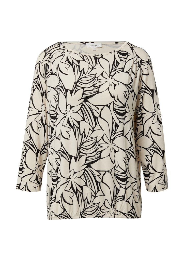 S. Oliver red Damen T-Shirts Grey/Black