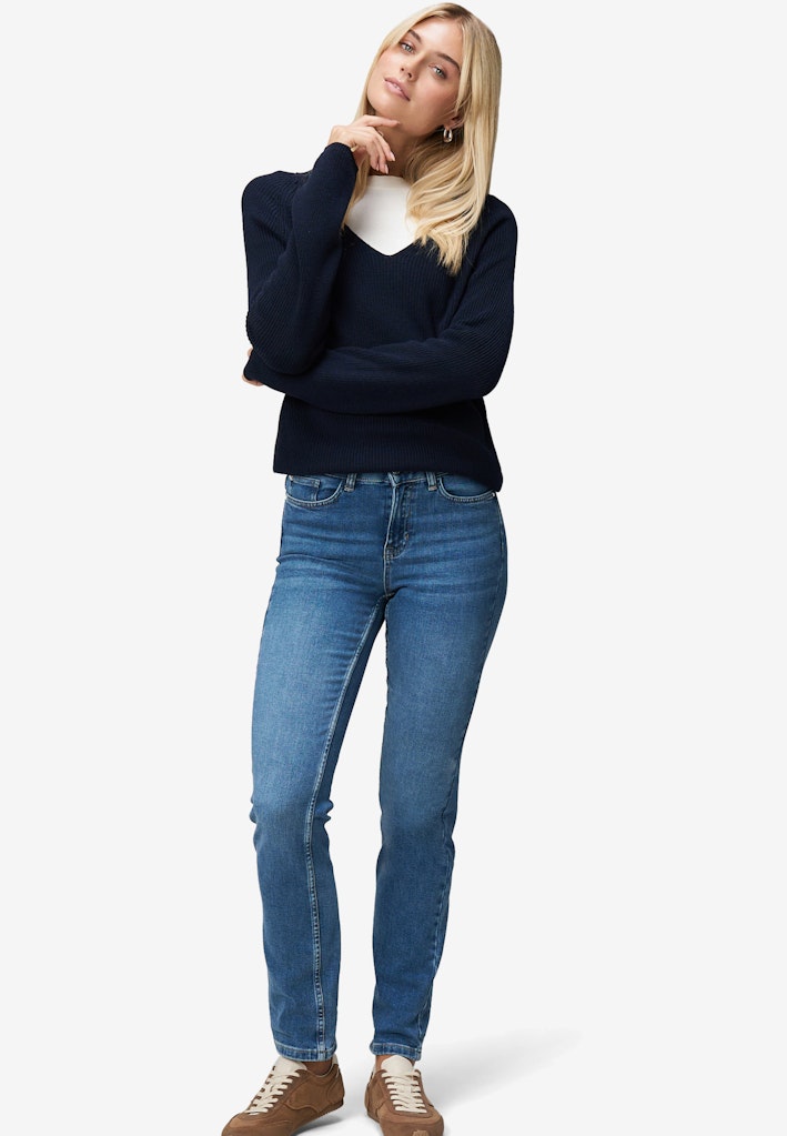 Zero Damen Jeans Blue Used Denim