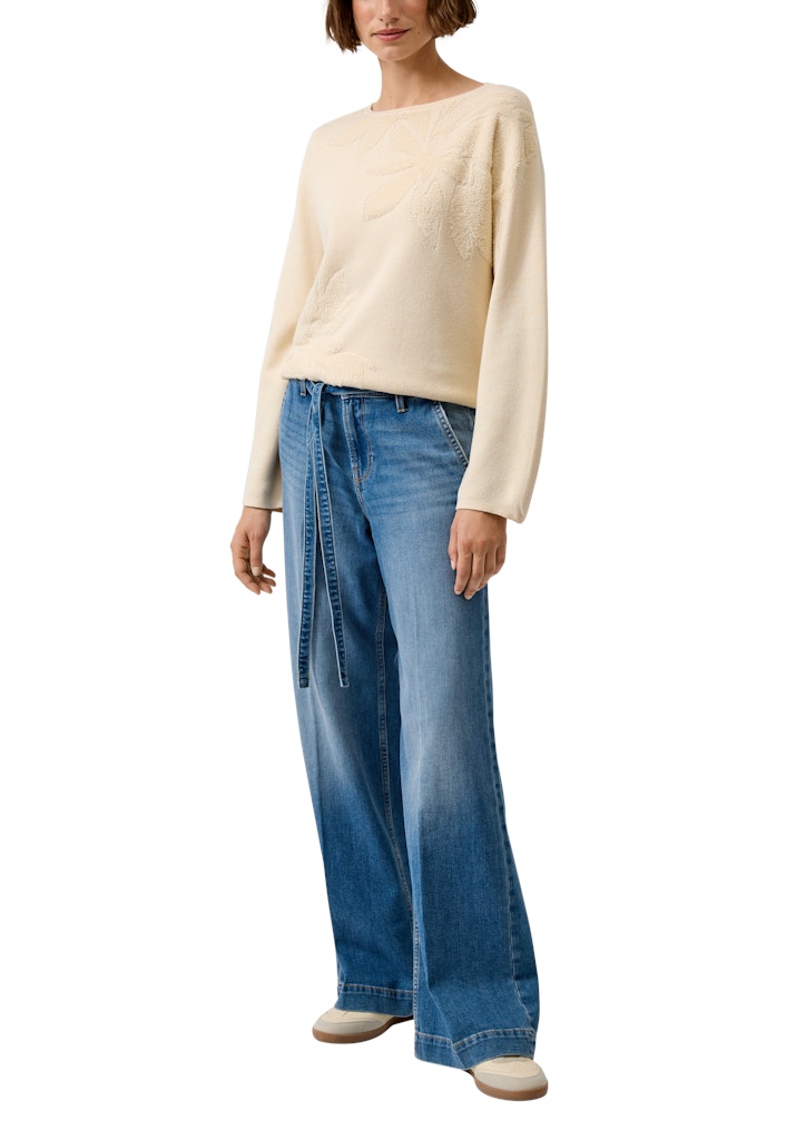 S. Oliver red Damen Pullover White