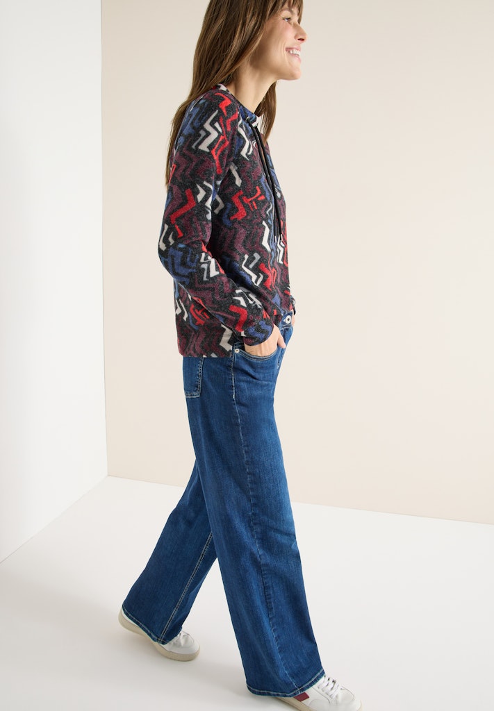 Cecil Damen T-Shirts Black Mul