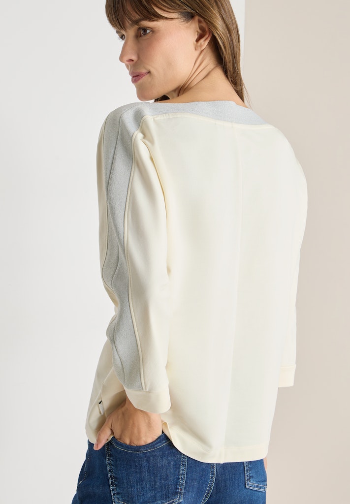 Cecil Damen T-Shirts  Creamy Wh