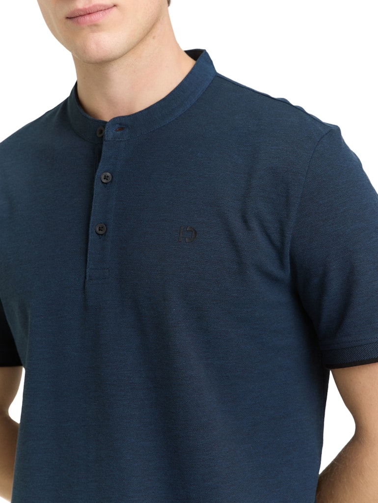 Tom Tailor denim Herren Polo-Shirts Blue Black Two