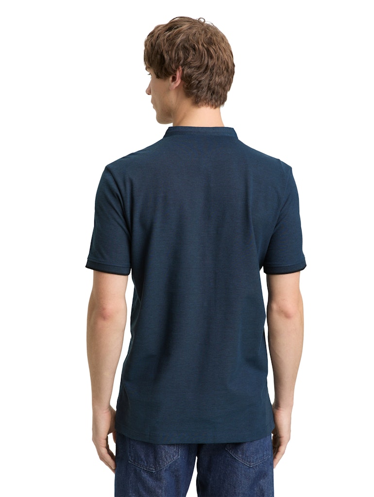 Tom Tailor denim Herren Polo-Shirts Blue Black Two