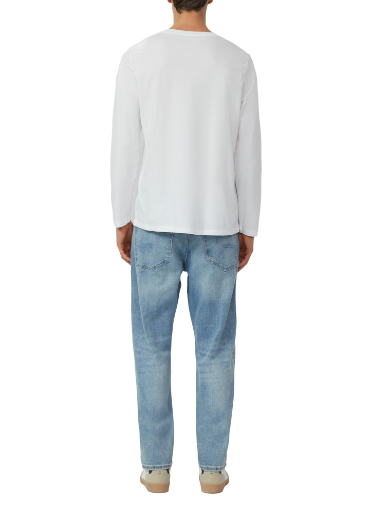 S. Oliver red Herren T-Shirts lang White