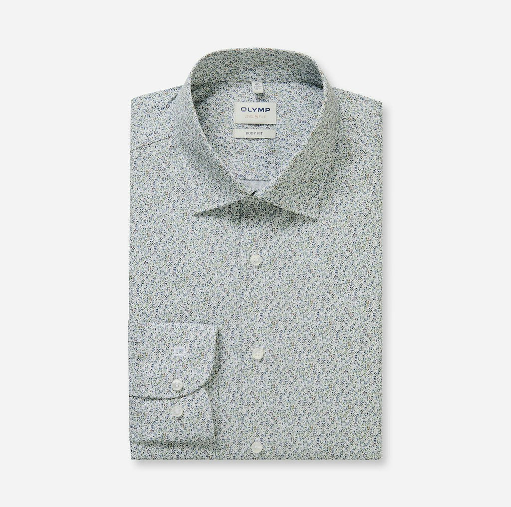 Olymp Herren Hemden lang  Hellgrõn