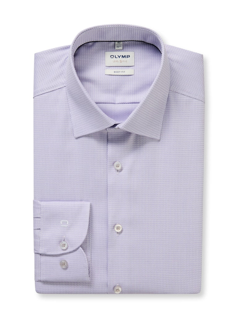 Olymp Herren Hemden lang  Flieder