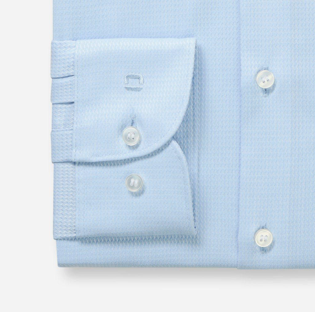 Olymp Herren Hemden lang  Bleu