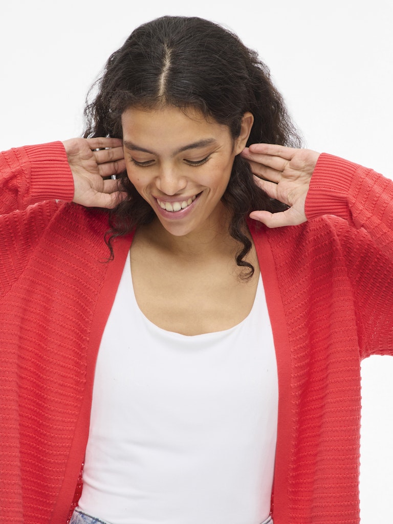 Strickjacke - Hibiscus
