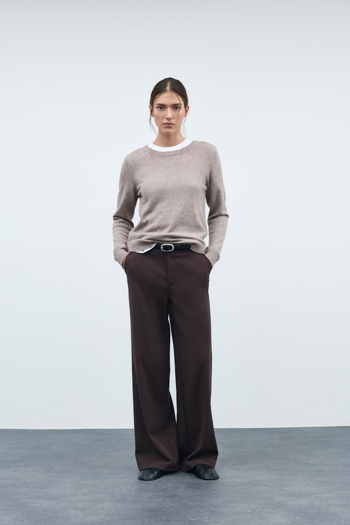 Vila Damen Hosen Coffee Bean