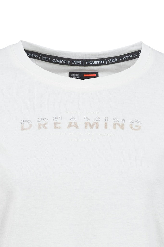 Soquesto Damen T-Shirts Offwhite