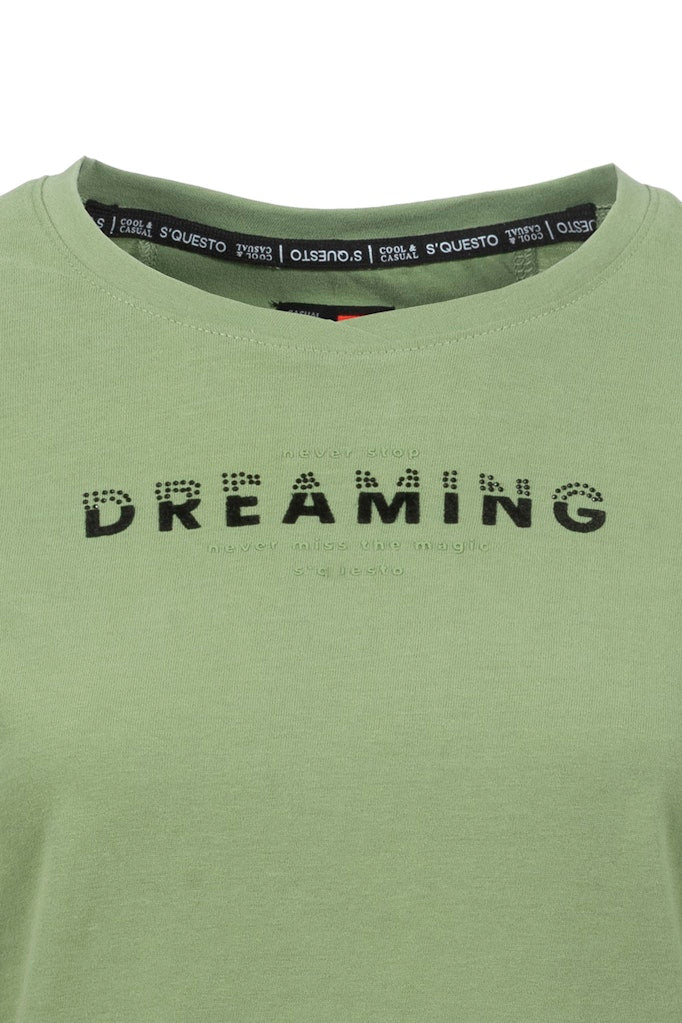 Soquesto Damen T-Shirts Hellgrün