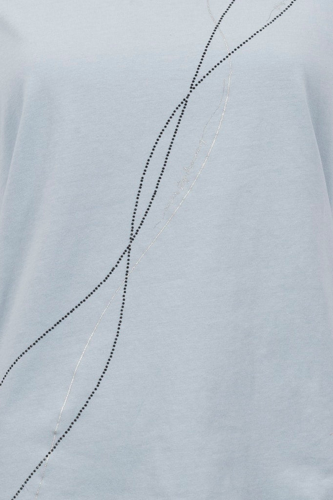 Soquesto Damen T-Shirts Blassblau