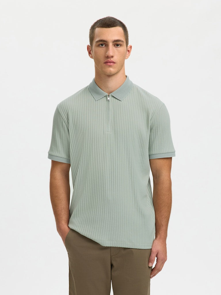 Selected homme Herren Polo-Shirts  Aqua Gra