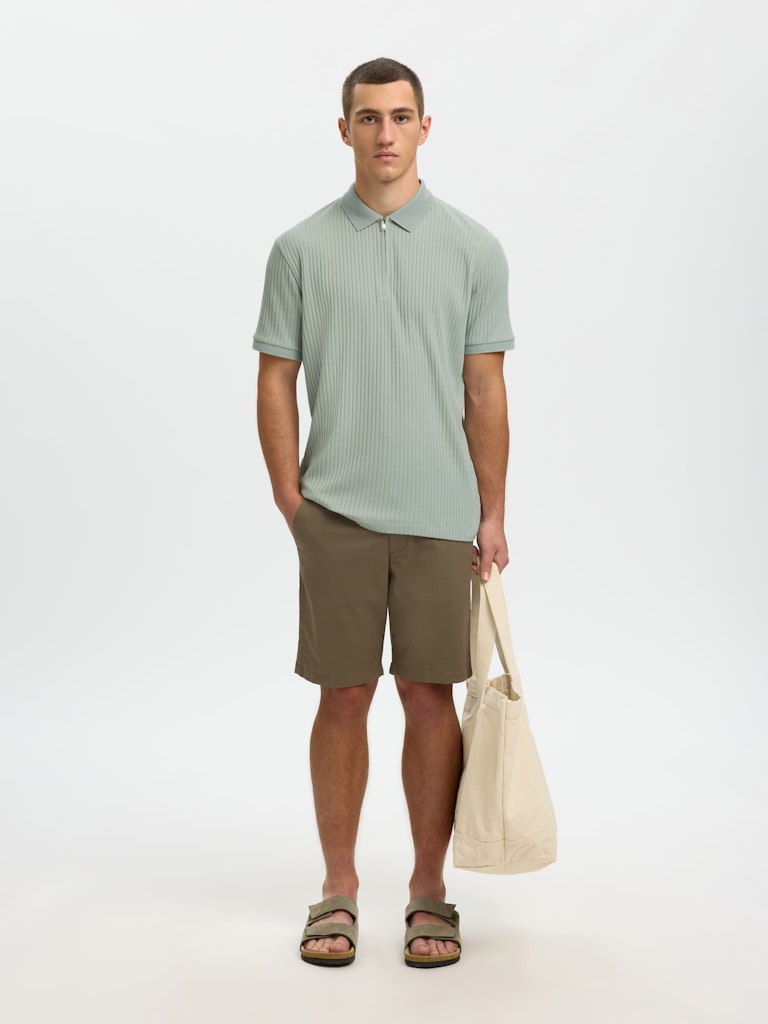 Selected homme Herren Polo-Shirts  Aqua Gra