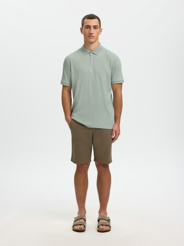 Selected homme Herren Polo-Shirts  Aqua Gra