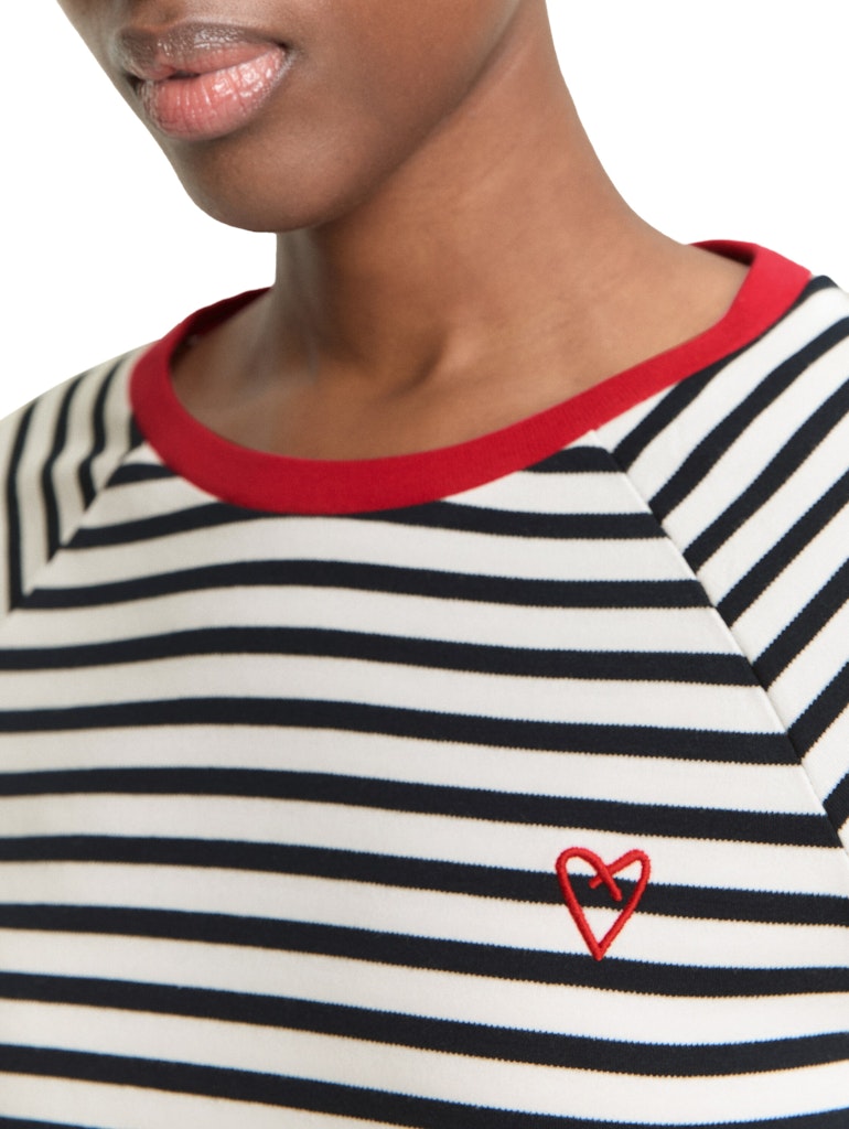 Tom Tailor denim Damen T-Shirts Navy White Stri