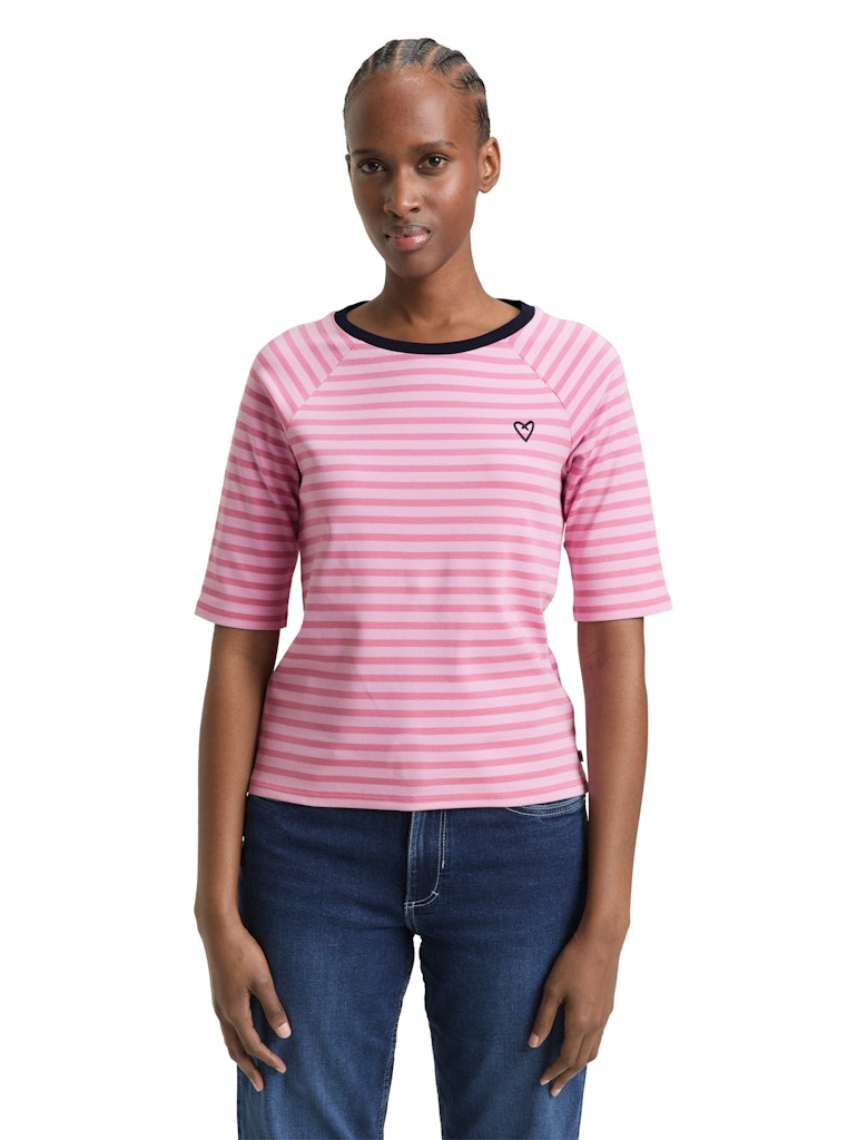 Tom Tailor denim Damen T-Shirts Tonal Blush Ros