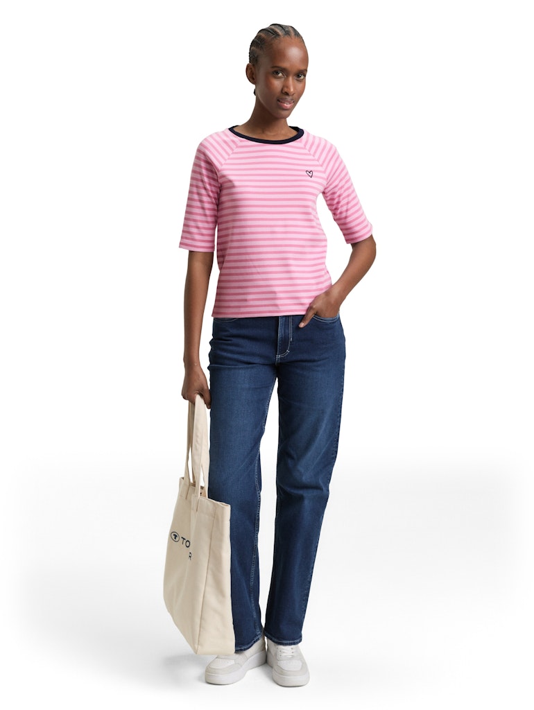 Tom Tailor denim Damen T-Shirts Tonal Blush Ros