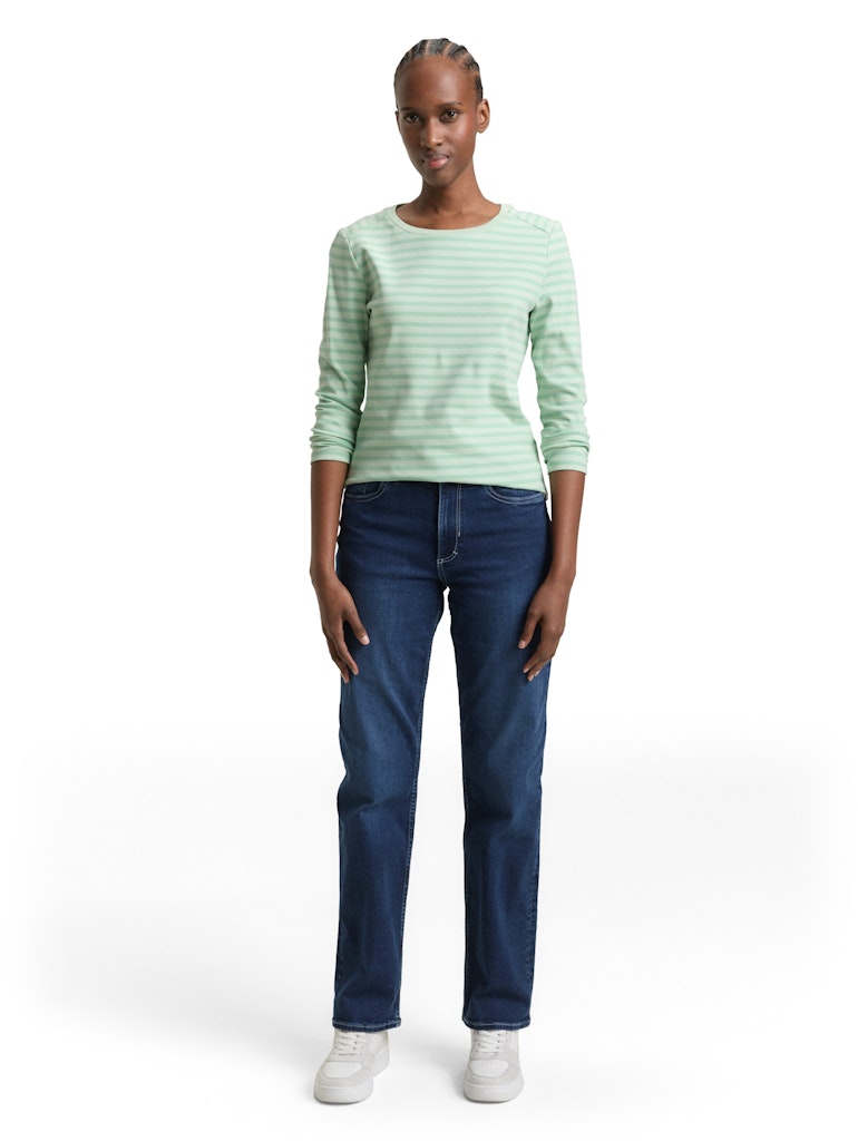 Tom Tailor denim Damen T-Shirts Tonal Matcha Gr