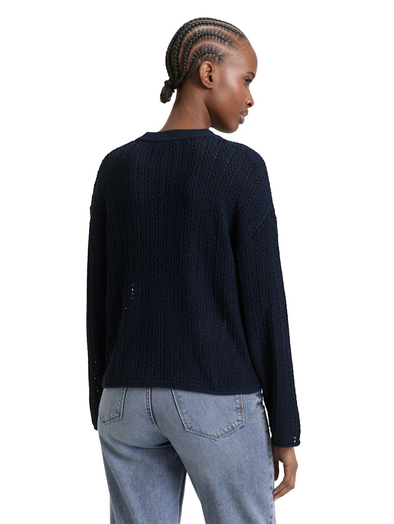 Tom Tailor denim Damen Pullover Sky Captain Blu