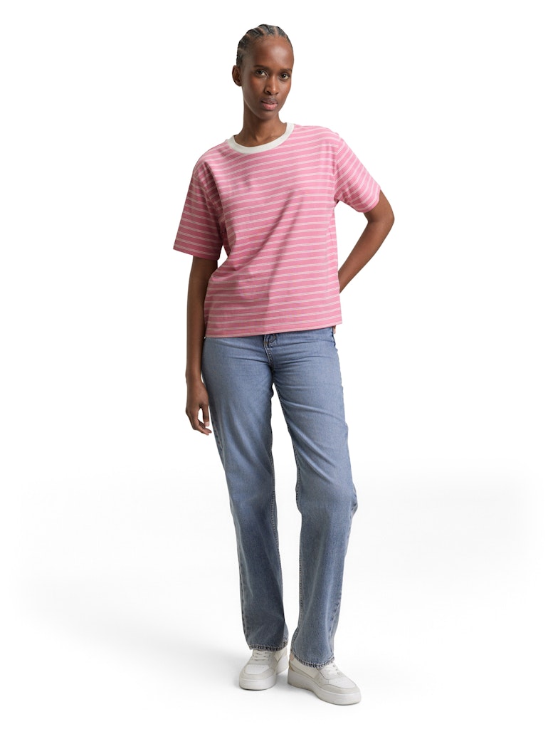 Tom Tailor denim Damen T-Shirts Soft Blush Irre