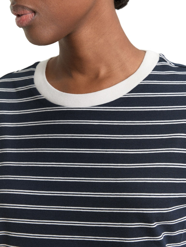Tom Tailor denim Damen T-Shirts Navy Irregular
