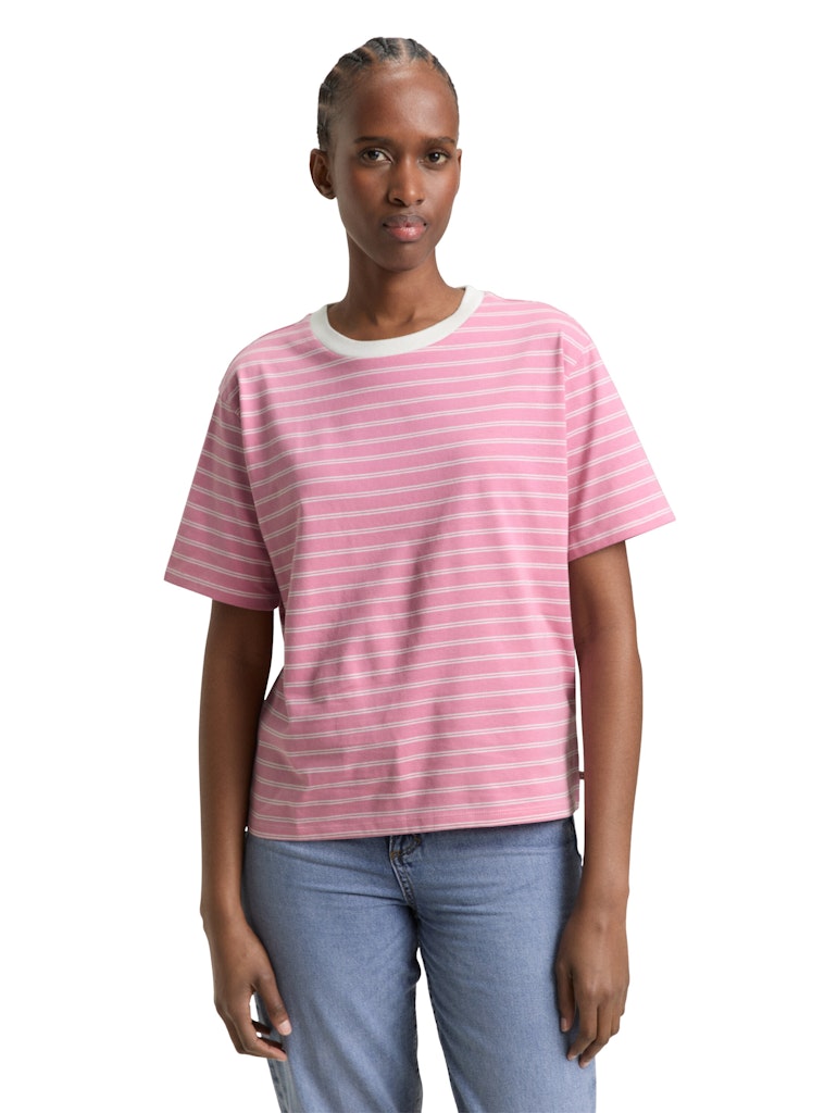 Tom Tailor denim Damen T-Shirts Soft Blush Irre
