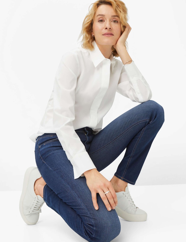 Brax Damen Jeans Used Regular Bl