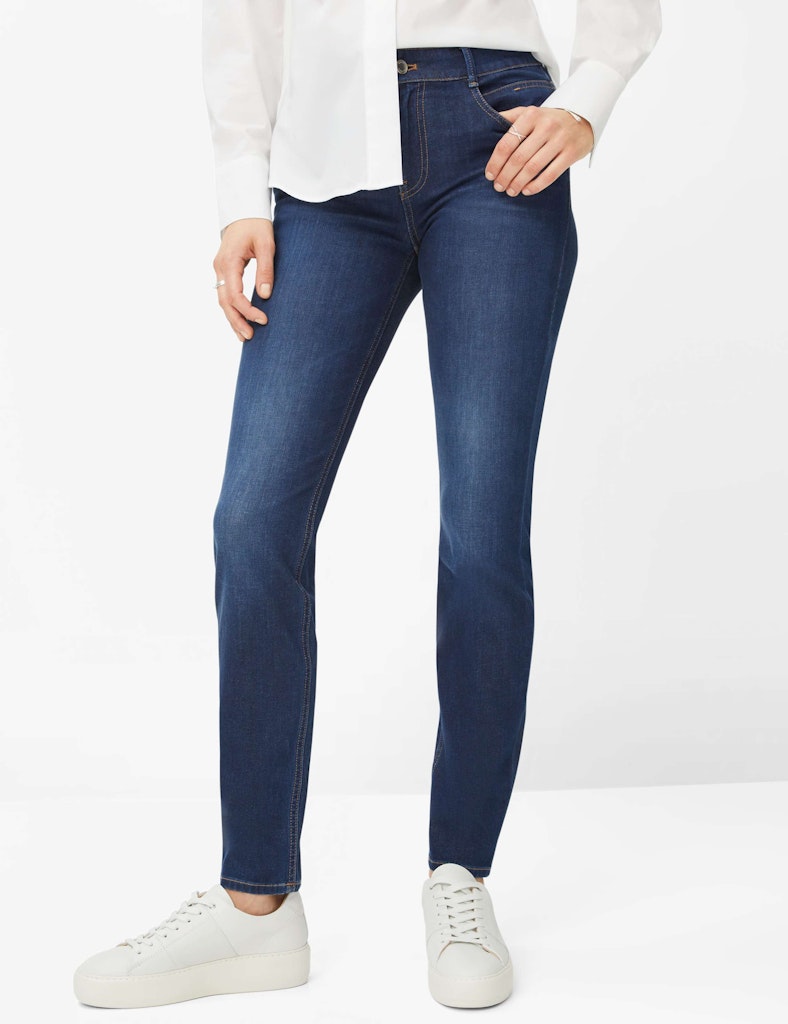 Brax Damen Jeans Used Regular Bl