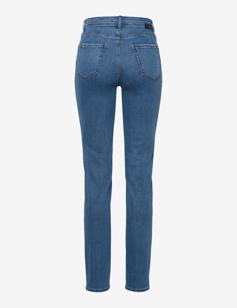 Brax Damen Jeans Used Stone Blue