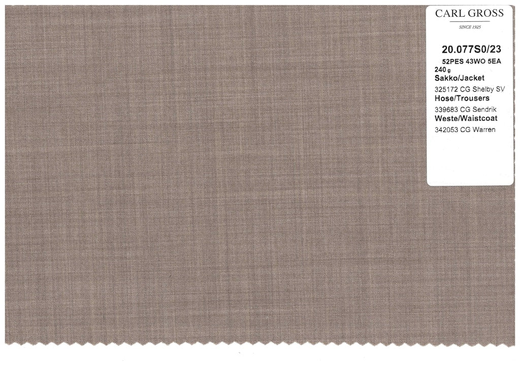 Carl Gross Herren Hosen Dunkelbeige