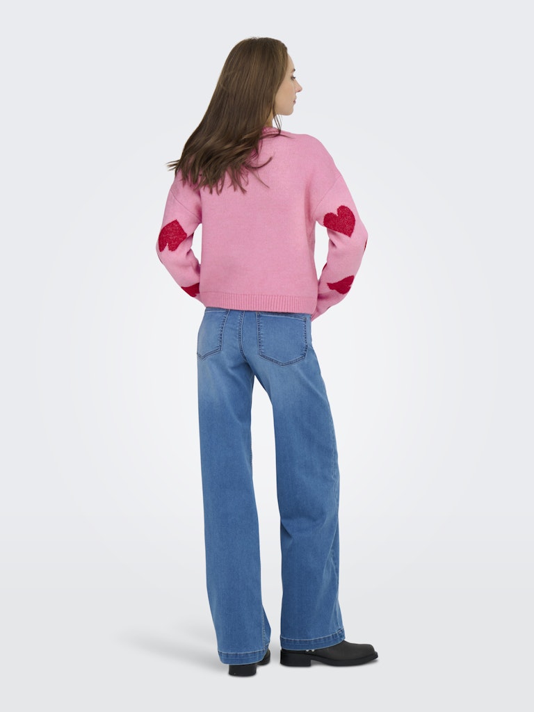 Only Damen Pullover Wild Rose/Salsa