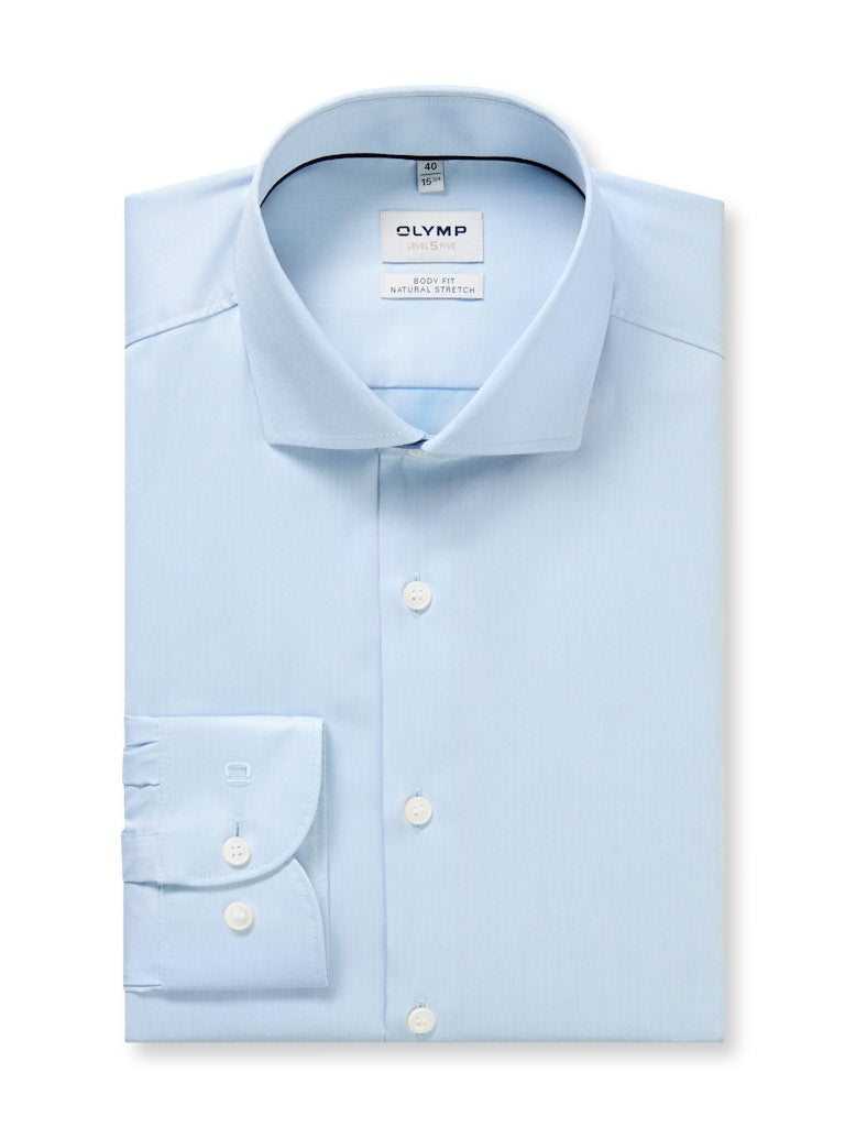 Olymp Herren Hemden lang  Bleu