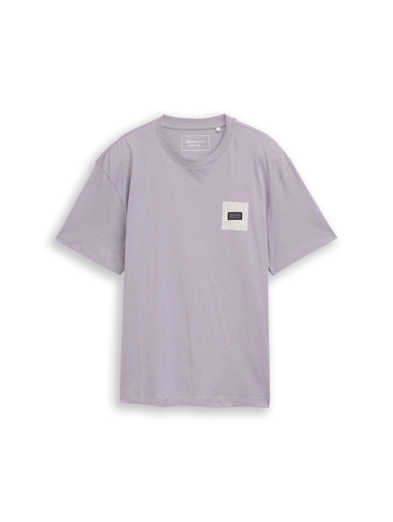 Tom Tailor denim Herren T-Shirts kurz Soft Lilac Grey