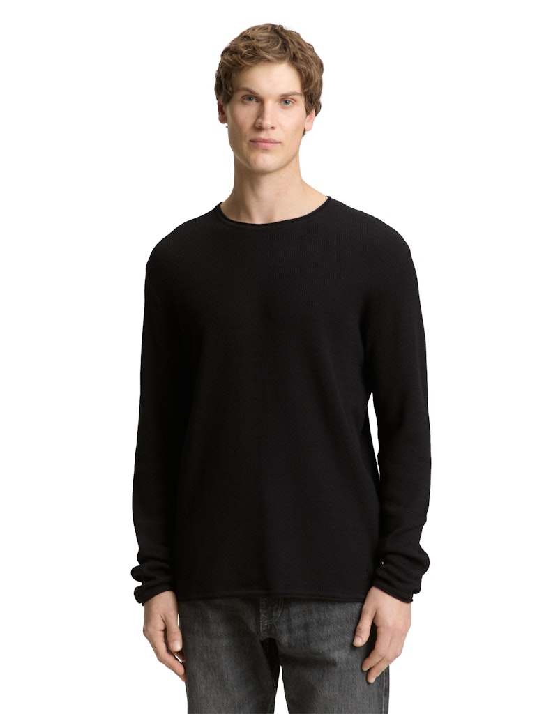 Tom Tailor denim Herren Pullover Black