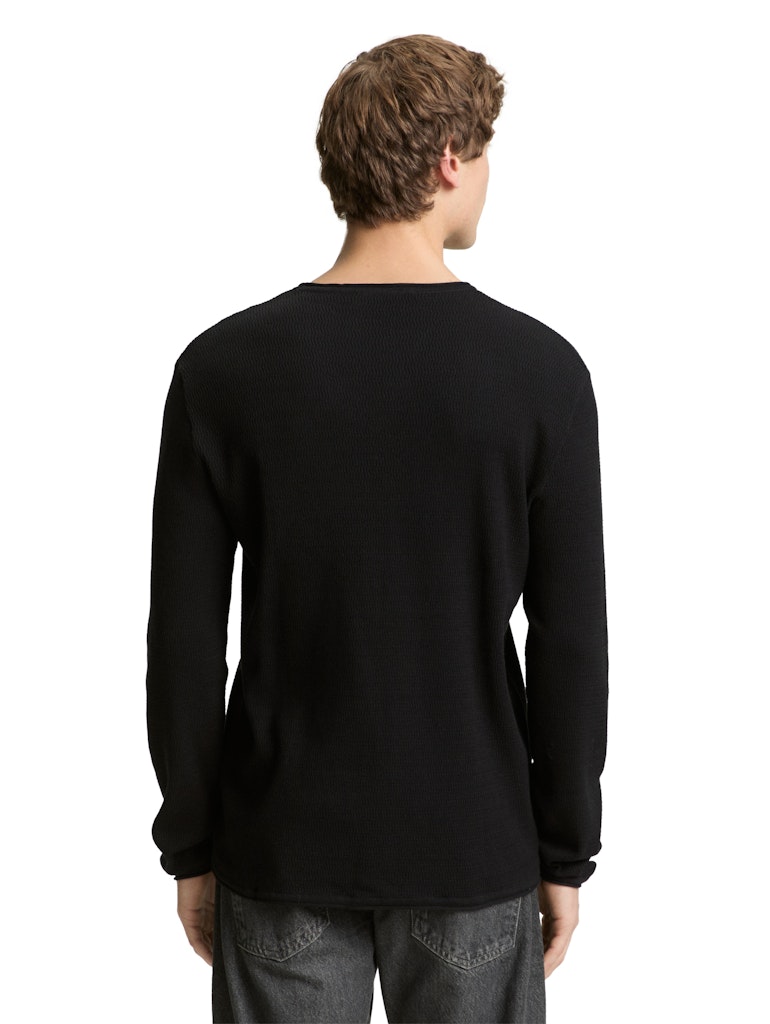 Tom Tailor denim Herren Pullover Black