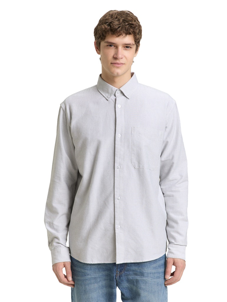 Tom Tailor denim Herren Hemden lang White Small Str