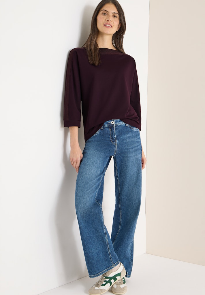 Cecil Damen T-Shirts Eggplant