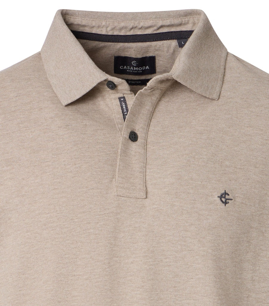 Casa Moda Herren Polo-Shirts Beige