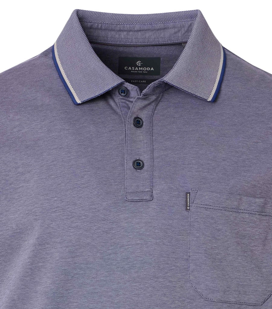 Casa Moda Herren Polo-Shirts Blau