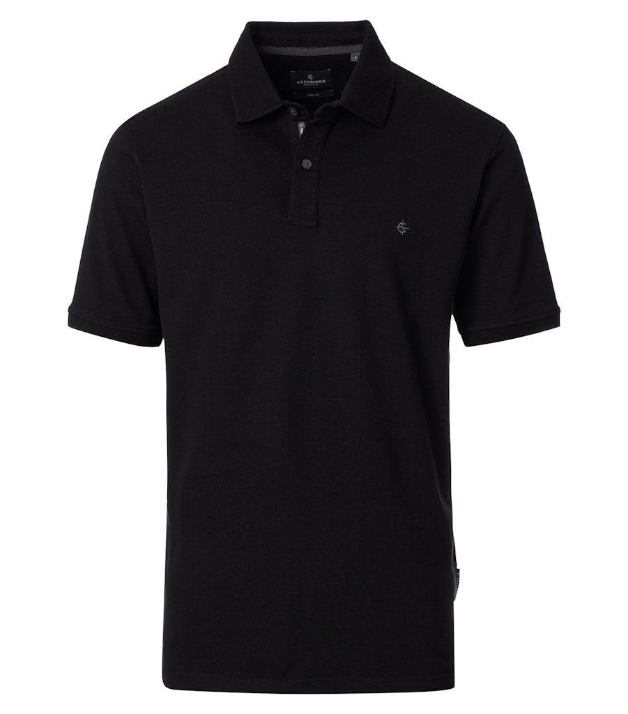 Casa Moda Herren Polo-Shirts  Schwarz